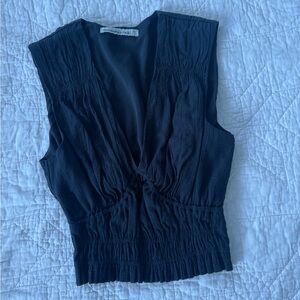 Abercrombie & Fitch Black Sleeveless Blouse